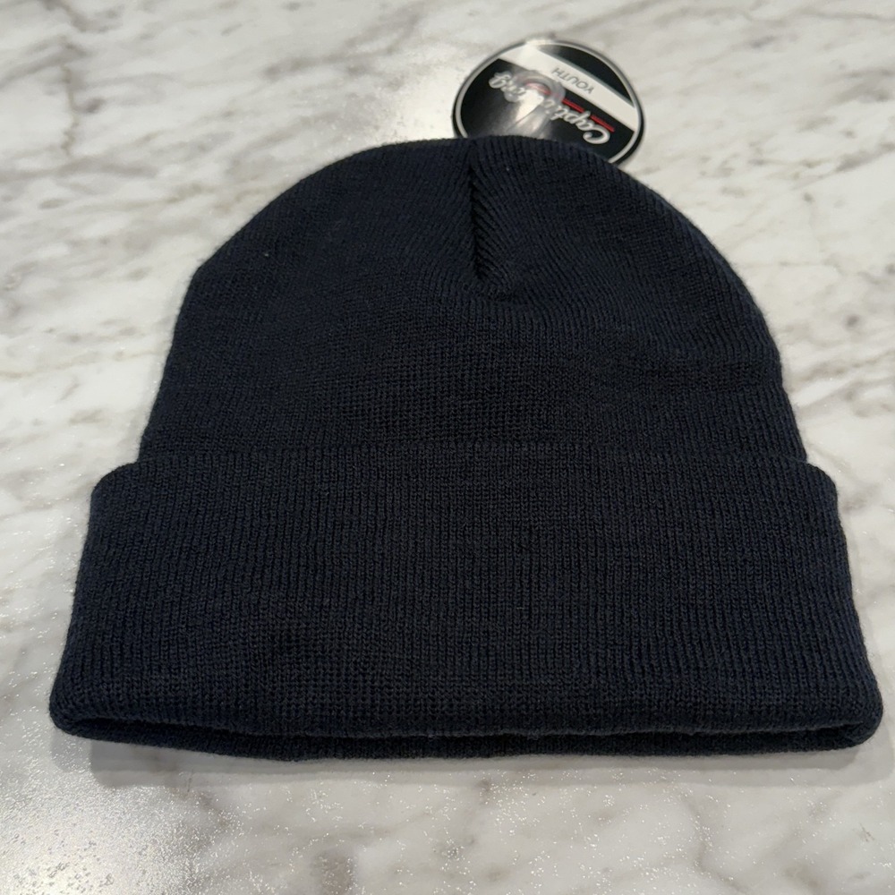 Auburn Tigers Youth Beanie Navy‎ Blue Cuffed Knit Hat NCAA One Size Football NEW - Picture 6 of 8